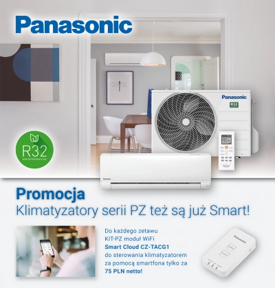 Klimatyzatory Panasonic serii PZ też są już Smart! Promocja Schiessl