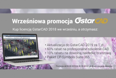 Wrześniowa promocja GstarCAD 