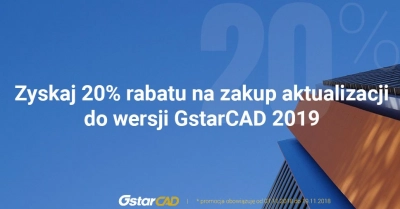 Zyskaj 20% na zakup aktualizacji do GstarCAD 2019