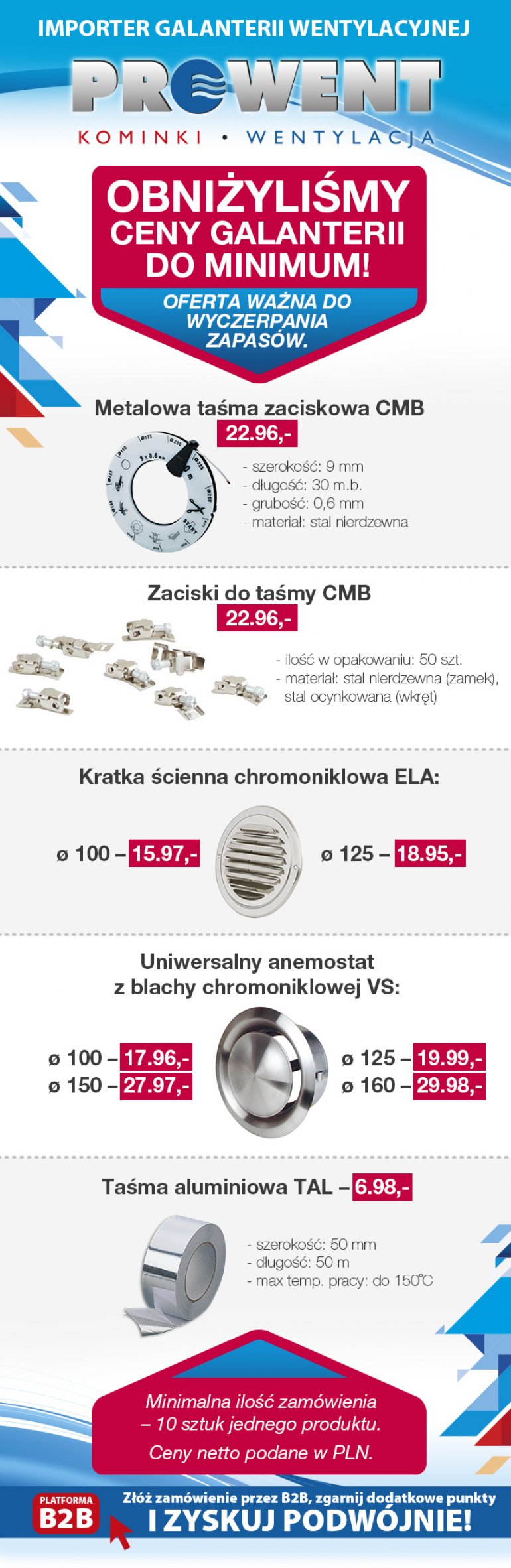 Ceny galanterii skrojone do MINIMUM! Prowent