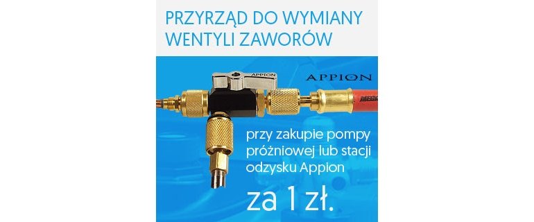Przyrząd do montażu i demontażu wentyli zaworów Appion za 1 zł | WIGMORS