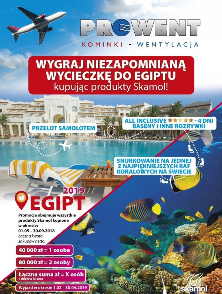Wygraj wycieczkę do Egiptu - kupując produkty Skamol