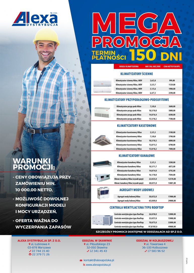 Mega Promocja Alexa termin płatności 150 dni