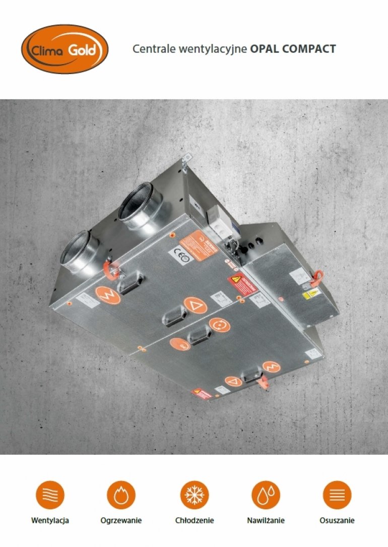 Centrala wentylacyjna Opal Compact | Clima Gold