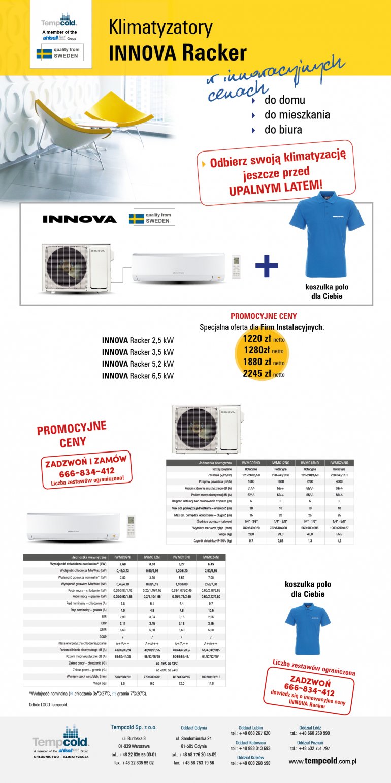 Promocja na INNOVA RACKER