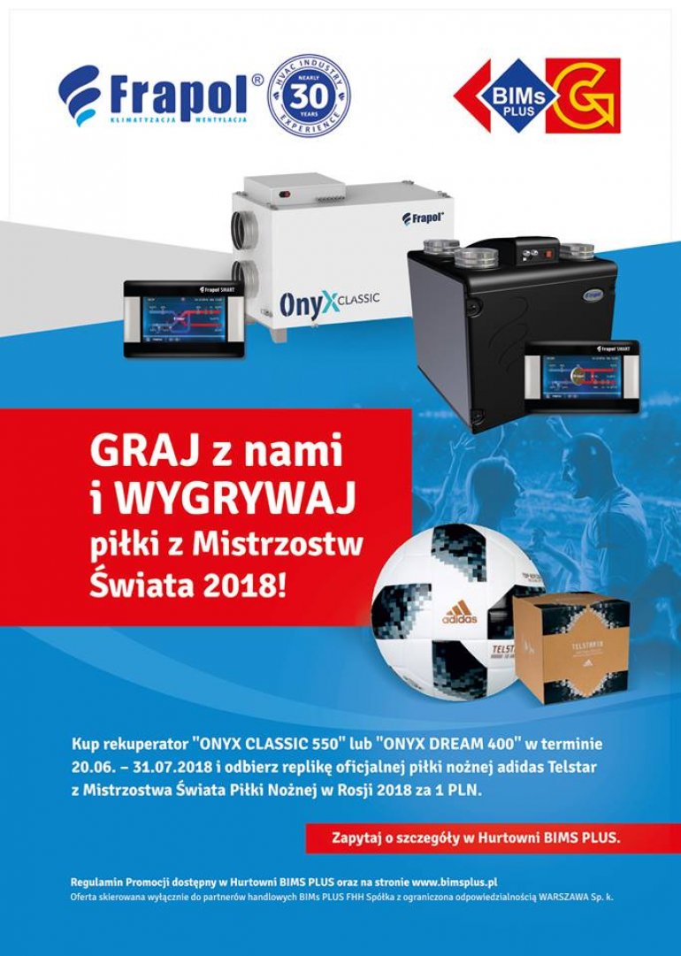 Graj z nami i wygrywaj piłki Mistrzostw Świata 2018 | FRAPOL