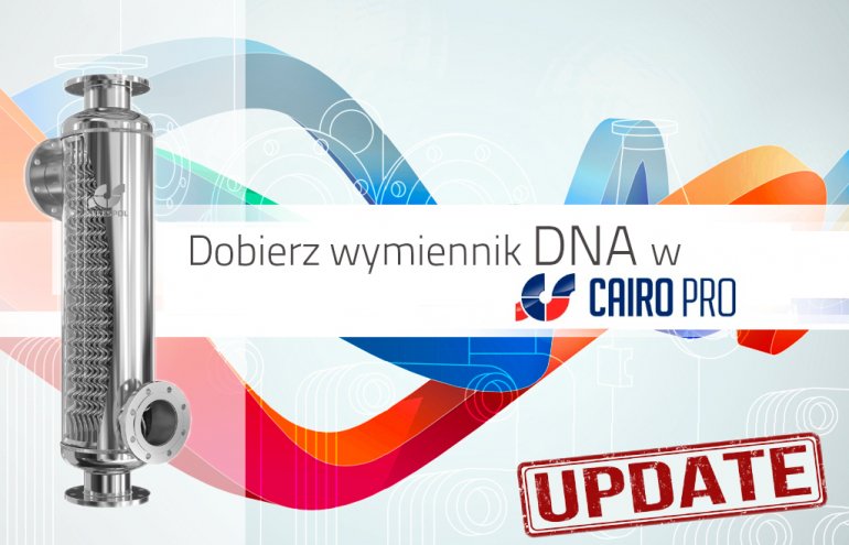 Dobierz wymiennik DNA w CairoPRO 1.2