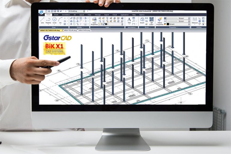 Wykonanie zbrojenia płyty żelbetowej w programie GstarCAD - webinarium