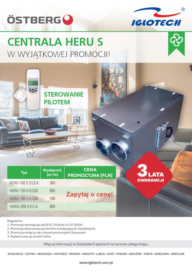 Kup Centralę HERU S w wyjątkowej promocji!
