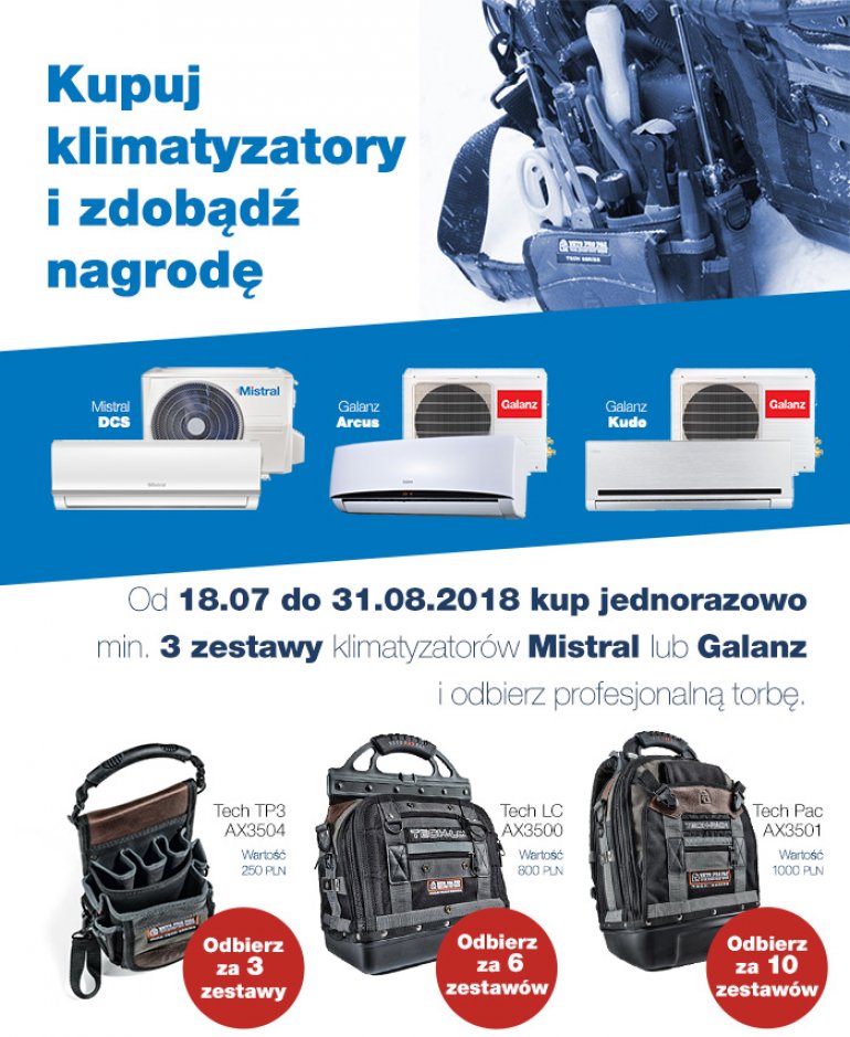 Kupuj klimatyzatory i zdobądź nagrodę