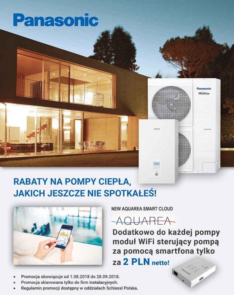 Promocja na Pompy Ciepła AQUAREA Panasonic