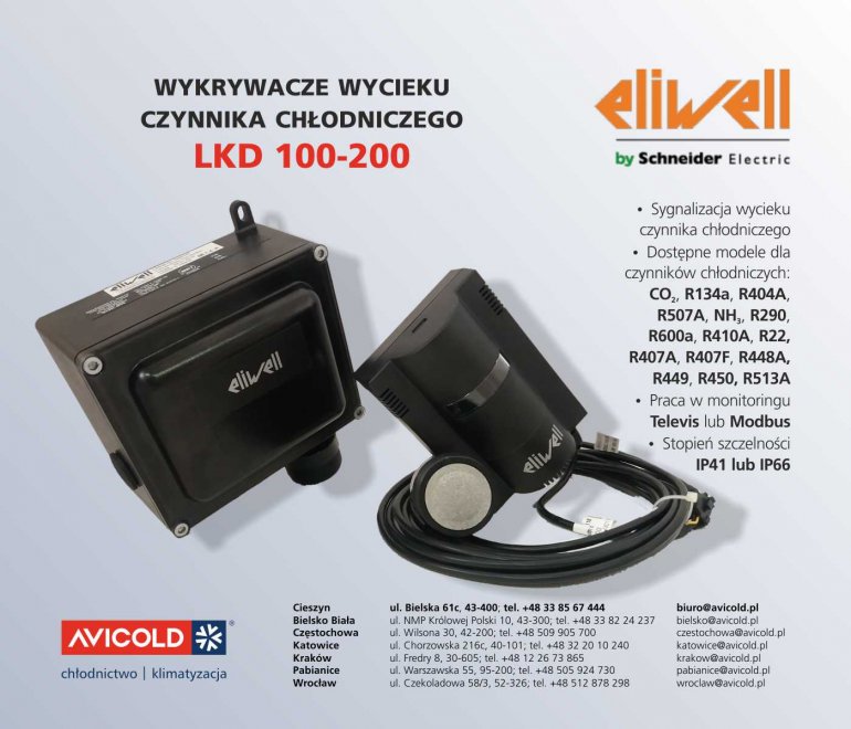 Czujnik wycieku czynnika chłodniczego | Avicold