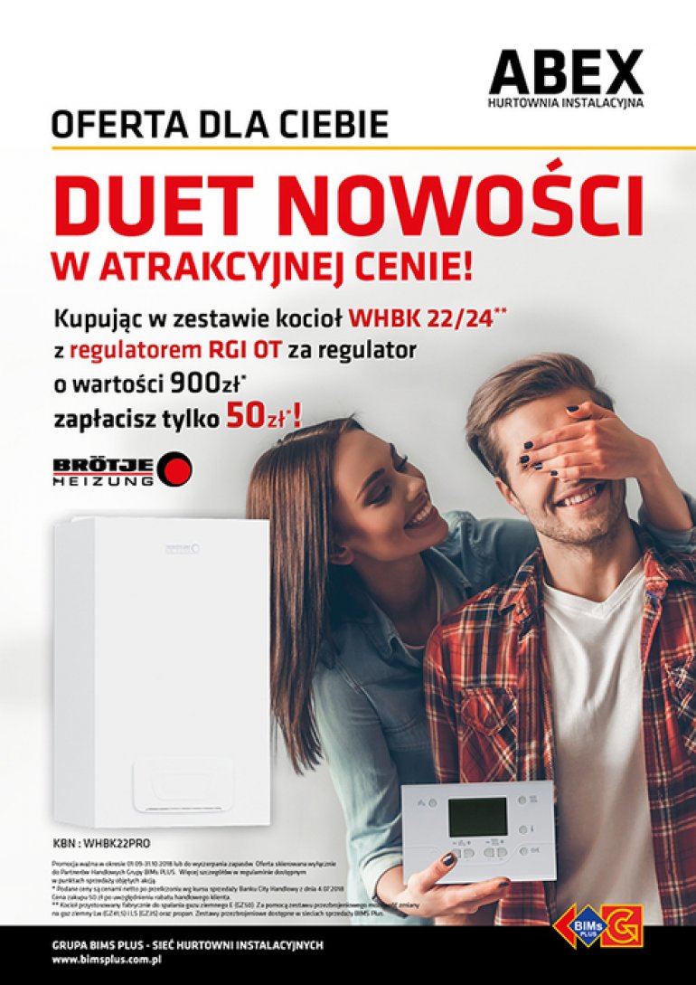 Kocioł Brötje WHBK 22/24 wraz z regulatorem w atrakcyjnej cenie!
