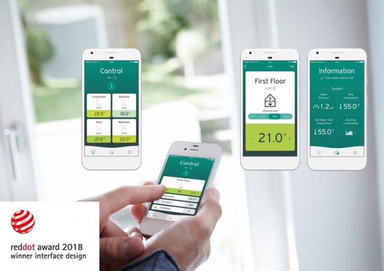 Red Dot Award 2018 dla aplikacji multiMATIC Vaillant