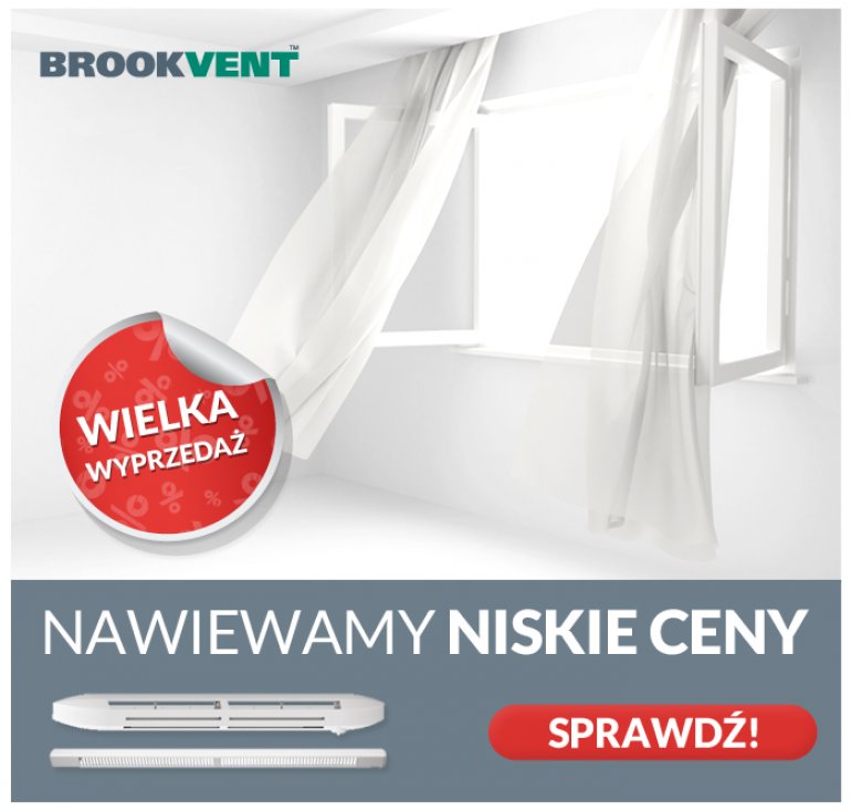 Nawiewamy niskie ceny - wyprzedaż Brookvent