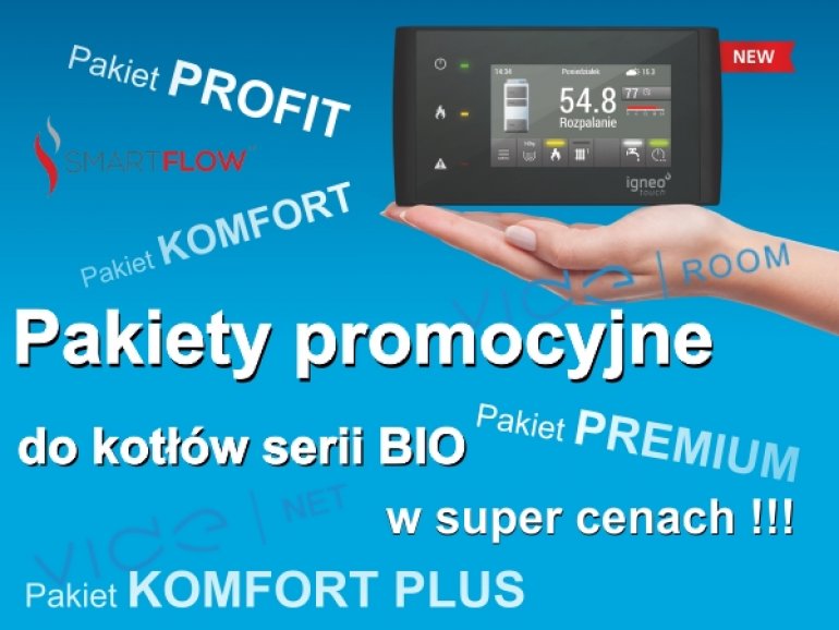 Promocyjne Pakiety do kotłów serii BIO TEKLA