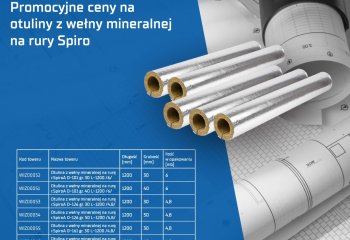 Promocyjne ceny na otuliny z wełny mineralnej na rury Spiro