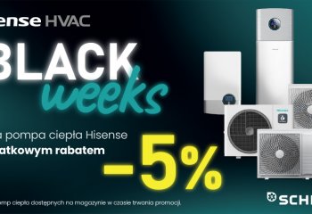 Black Weeks z pompą ciepła Hisense