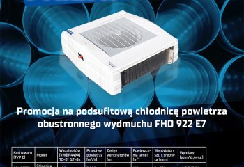 Promocja na podsufitową chłodnicę powietrza obustronnego wydmuchu FHD 922 E7 Iglotech Black Friday 2023