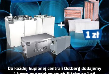 Do każdej kupionej centrali Östberg dodajemy 1 komplet dedykowanych filtrów za 1 zł! Iglotech Black Friday 2023