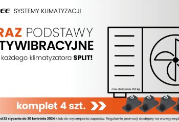 Podstawy antywibracyjne do klimatyzatorów Gree