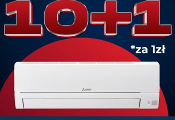 Kup 10 klimatyzatorów Mitsubishi Electric z serii HR a otrzymasz jeszcze 1 za 1 zł!