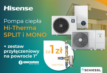 Pompa ciepła Hisense z zestawami przyłączeniowymi