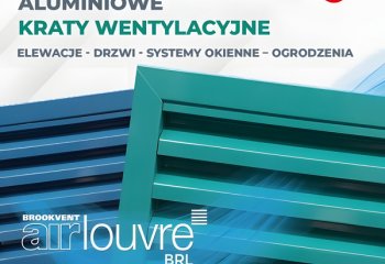 Aluminiowe kraty wentylacyjne: NOWY produkt w ofercie Brookvent