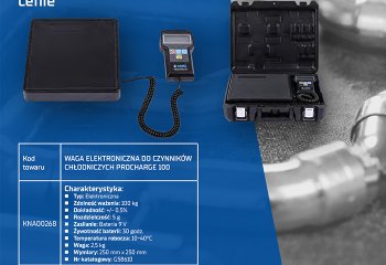 Waga elektroniczna  do czynników chłodniczych PROCHARGE 100 w niższej cenie | Iglotech marzec 2024
