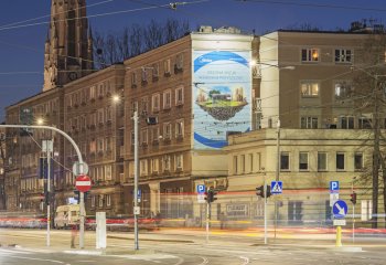 Ekologiczny mural z funkcją antysmogową przy Placu Bankowym w Warszawie