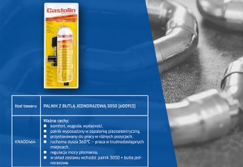 Promocja na palnik   z butlą jednorazową 3050 (600913) CASTOLIN | kwiecień 2024