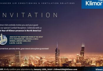 KLIMOR, wiodący polski producent systemów klimatyzacyjnych i wentylacyjnych na targach AHR Expo w Chicago. 
