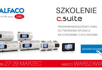 Szkolenie z c.suite - programu narzędziowego firmy CAREL 27-29.03  | Alfaco