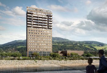 Najwyższy drewniany wieżowiec świata – Mjøstårnet | Niesamowita architektura 2018