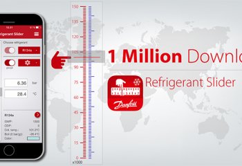 Danfoss świętuje milionowe pobranie aplikacji Suwak chłodniczy