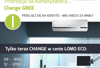Promocja na klimatyzatory CHANGE GREE trwa przez cały marzec!