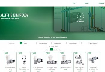 Caleffi BIM:  MODELE, NEWSY I KNOW-HOW