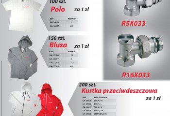 Zawory grzejnikowe Giacomini R5TG i R16G promocja.