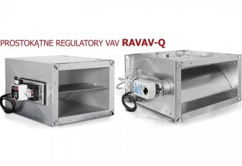 Prostokątne regulatory VAV RAVAV-Q nowość od Alnor