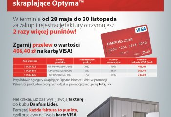 Podwójne punkty za Agregaty skraplające Optyma! w programie Danfoss Lider
