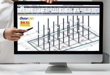 Wykonanie zbrojenia płyty żelbetowej w programie GstarCAD - webinarium