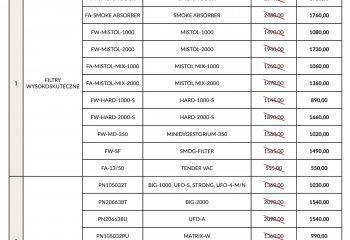 Promocyjne ceny filtrów | Klimawent