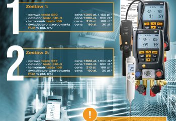 Promocja na zestawy pomiarowe Testo dla chłodnictwa