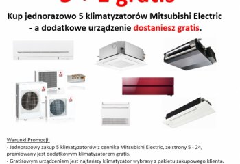 Klimatyzatory Mitsubishi Electric w promocji 5+1 gratis 