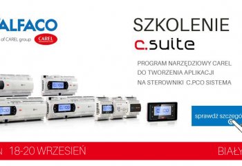Szkolenie z c.suite - programu narzędziowego firmy CAREL 18-20.09