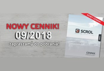 Nowy cennik SCROL 09/2018