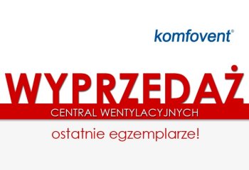 Ostatnie egzempalrze - wyprzedaż central wentylacyjnych | Ventia