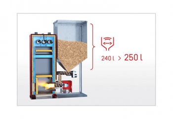 Większy zasobnik kotła FIREMAX