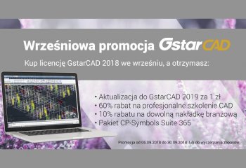 Wrześniowa promocja GstarCAD 