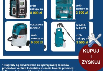 Tylko teraz kupując produkty Venture Industries w BUD-WENT możesz wygrać !